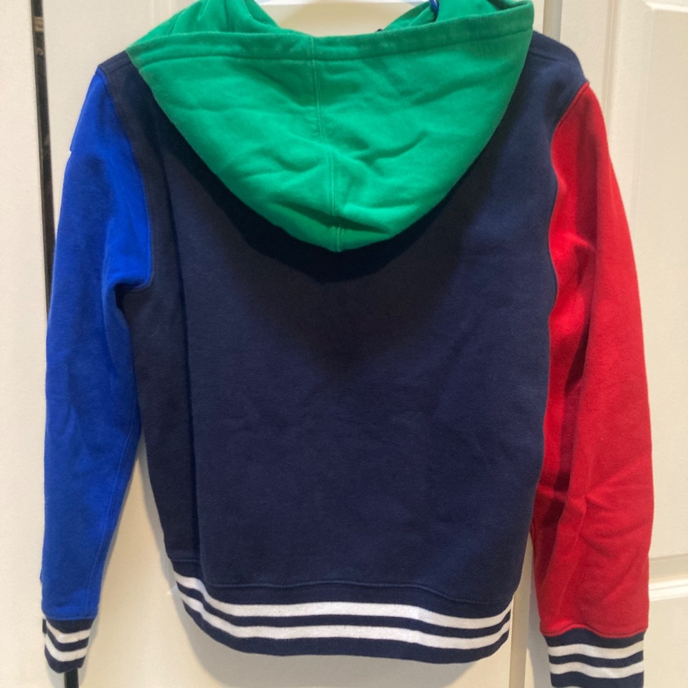 Ralph Lauren boys color blocked hooded zip sweatshirt size large - Picture 6 of 11